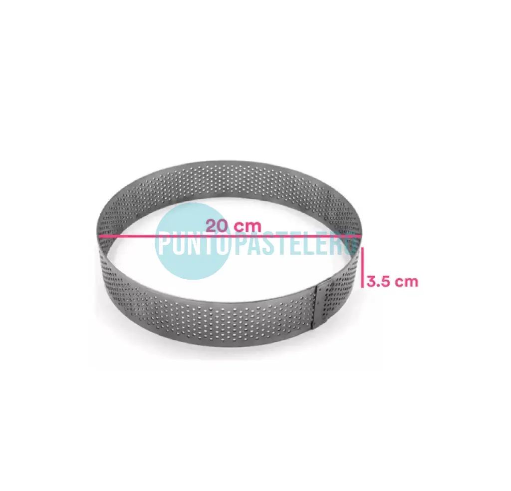 ARO MICROPERFORADO 20 CM (3.5 CM ALTO) DOÑA CLARA