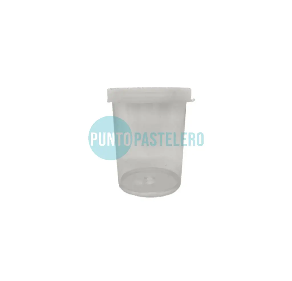 TUBO PLASTICO TRANSPARENTE TAPA PRESION (30 CC.)