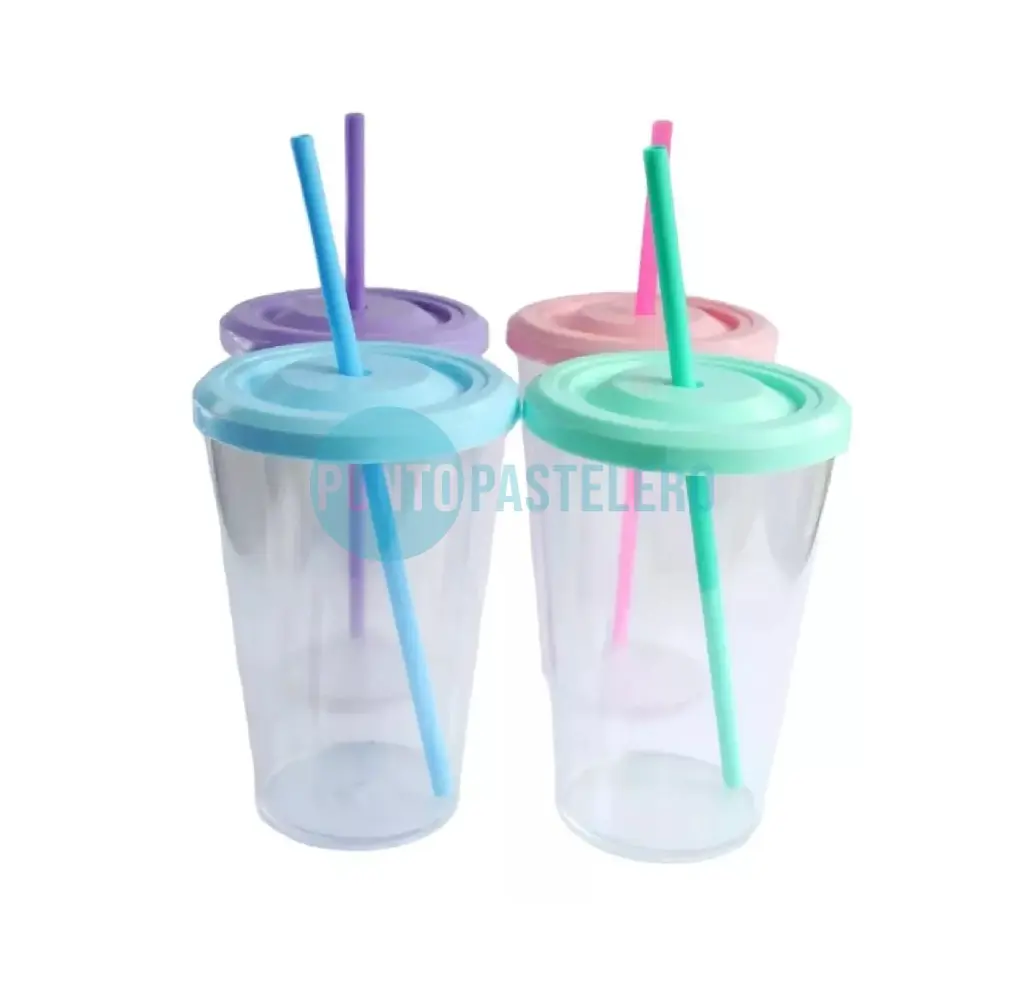 VASO SURPLY ACRILICO 473 CC CON SORBETE MILKSHAKE