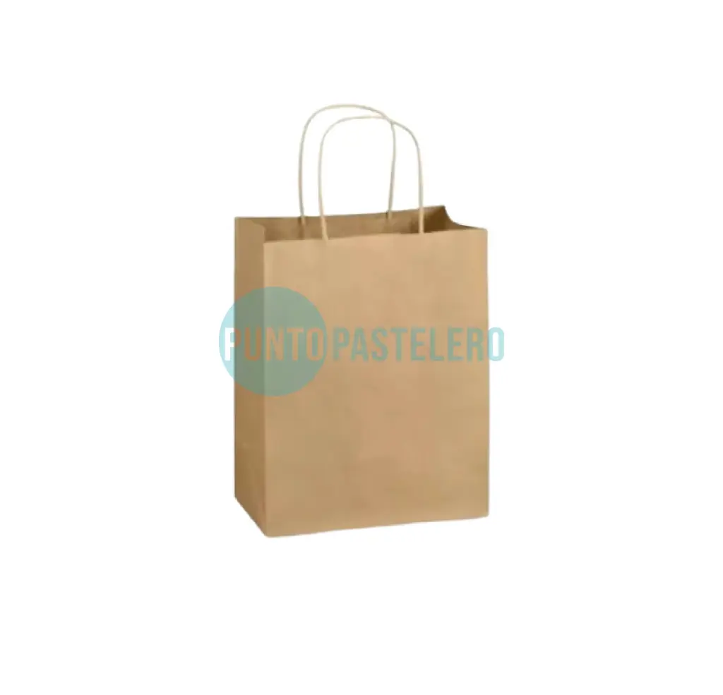 BOLSA PAPEL KRAFT CON MANIJA N°1 (18X8X20CM)