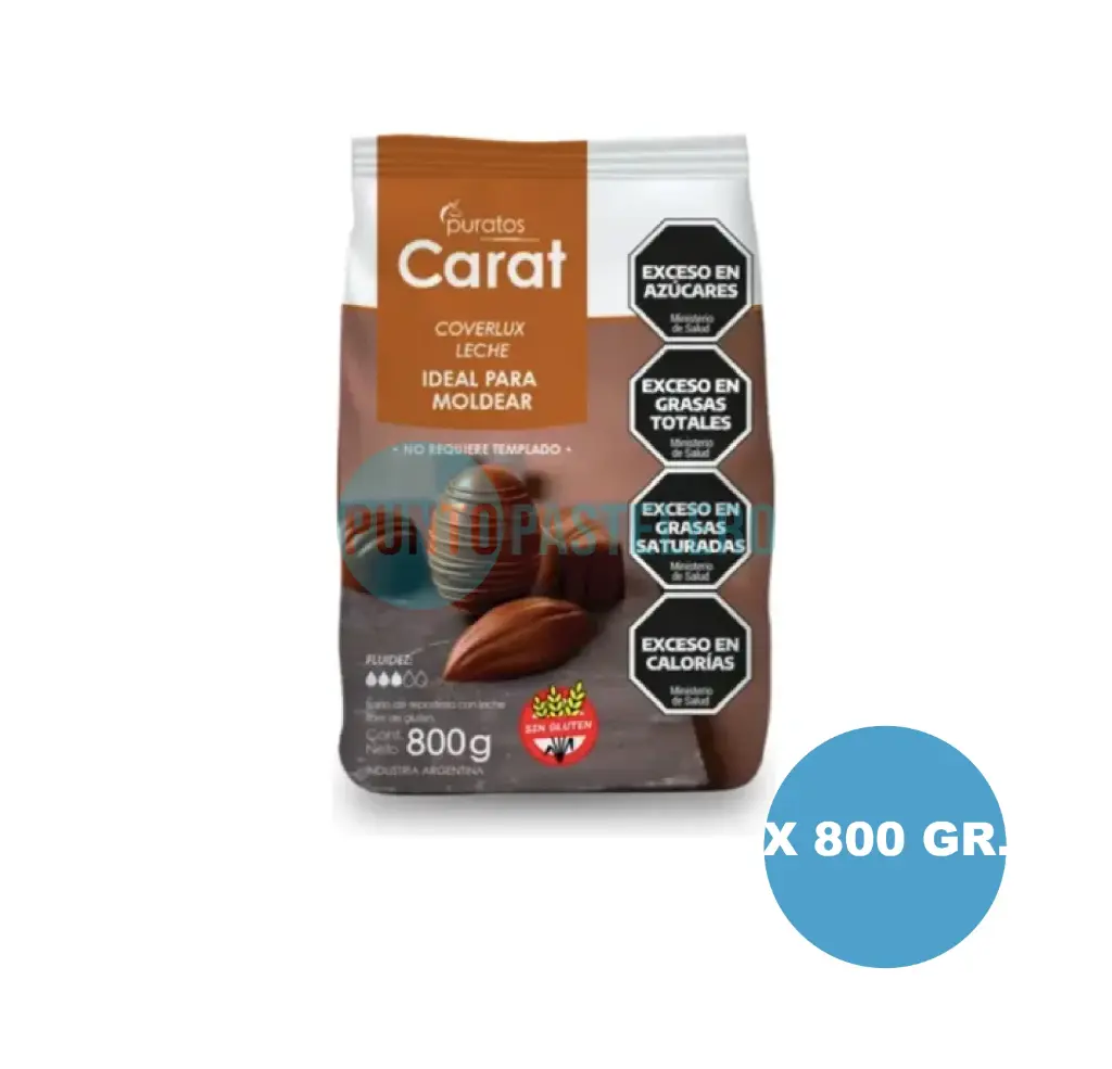 CARAT COVERLUX CON LECHE (X 800 GR.)