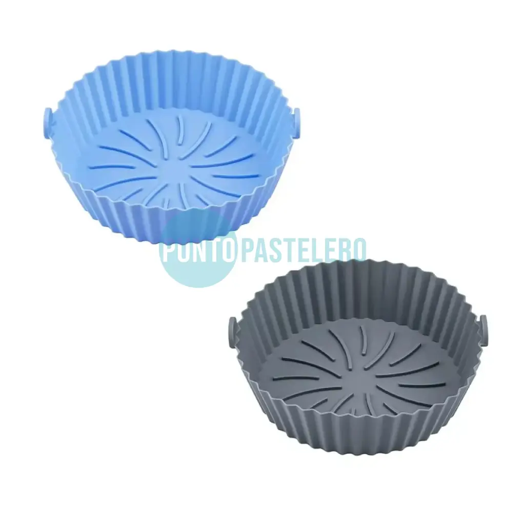 MOLDE DE SILICONA PARA AIR FRYER FREIDORA REDONDO (23 CM)