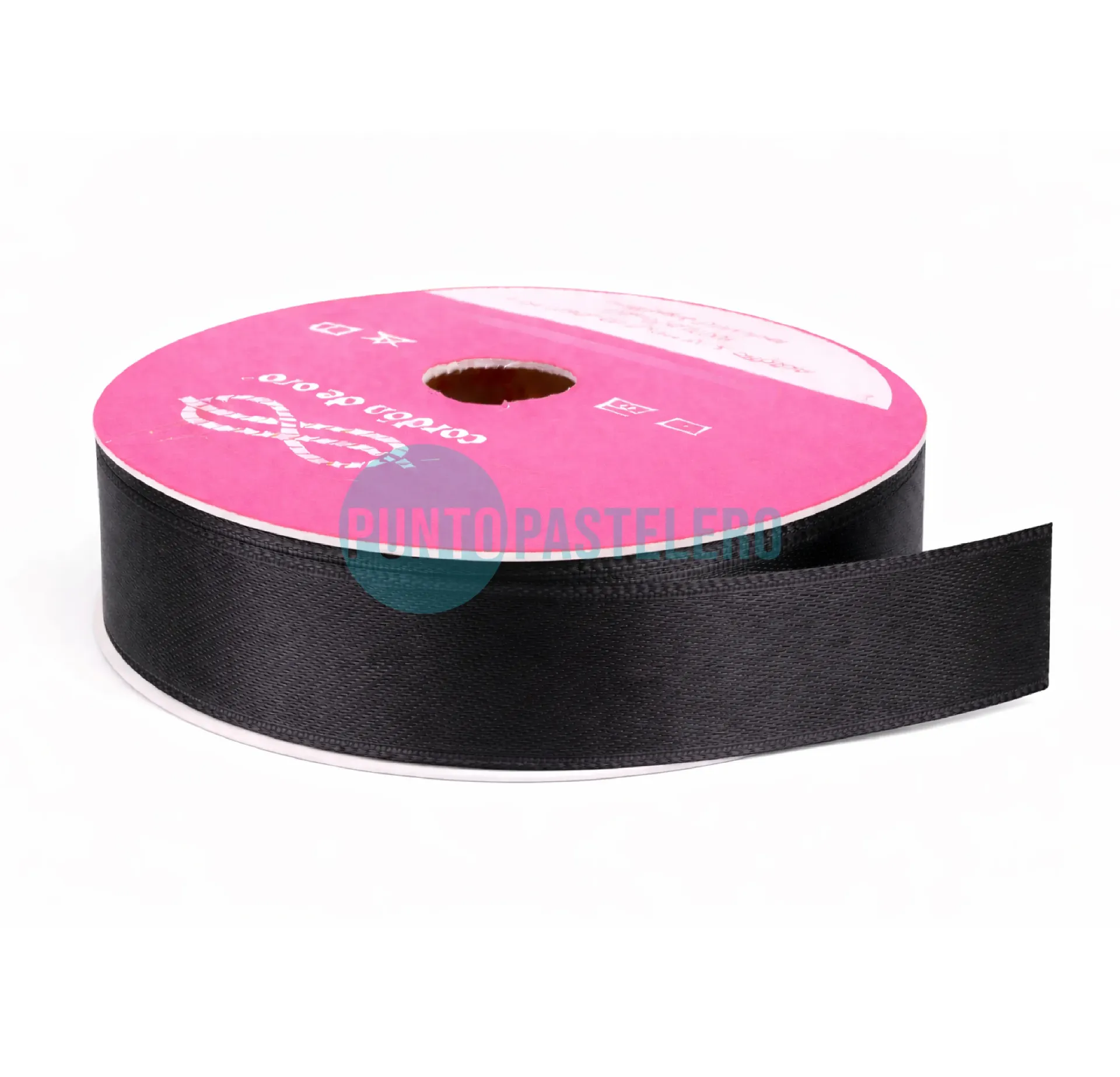 ROLLO CINTA RASO Nº3 NEGRA (X 10 MT.)