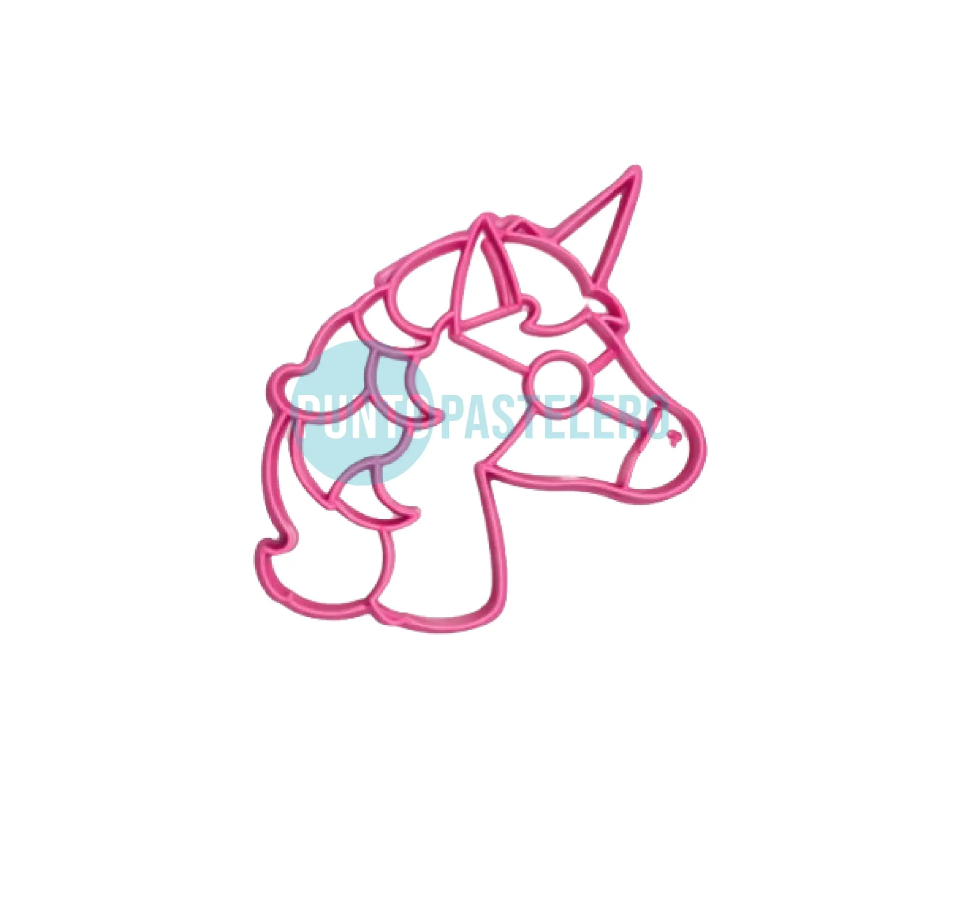 CORTANTE MARCADOR PLASTICO CARA UNICORNIO [2-1]