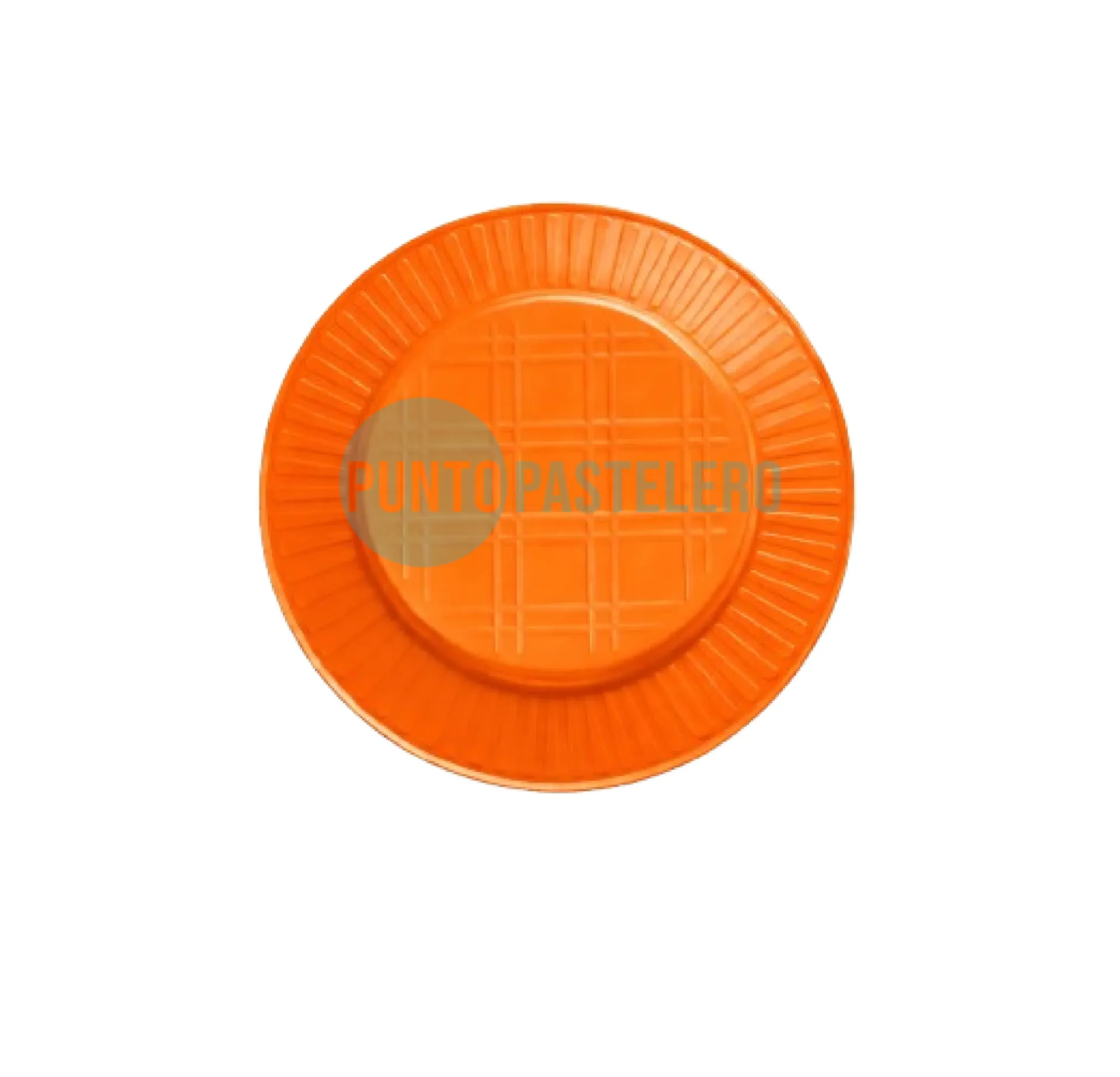 PLATO DESCARTABLE EA NARANJA 17 CM (X 50 U.)