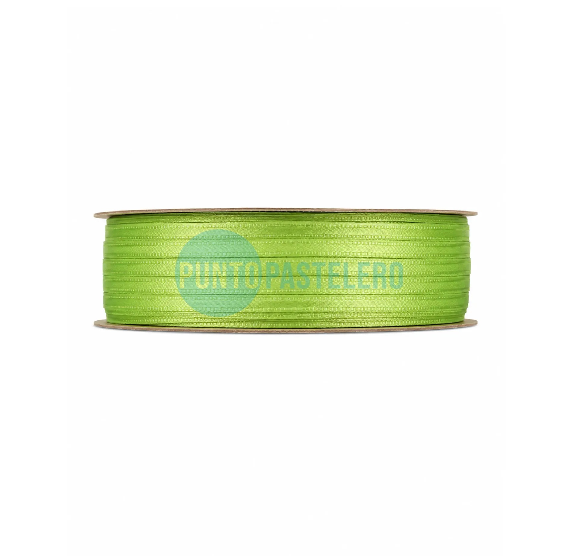 ROLLO CINTA RASO 00 VERDE MANZANA (X 50 MT.)