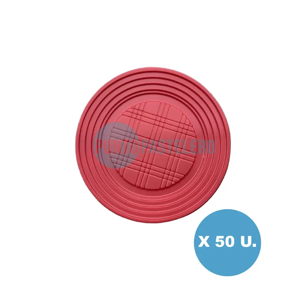 PLATO DESCARTABLE BANPLAST ROJO 17 CM (X 50 U.)