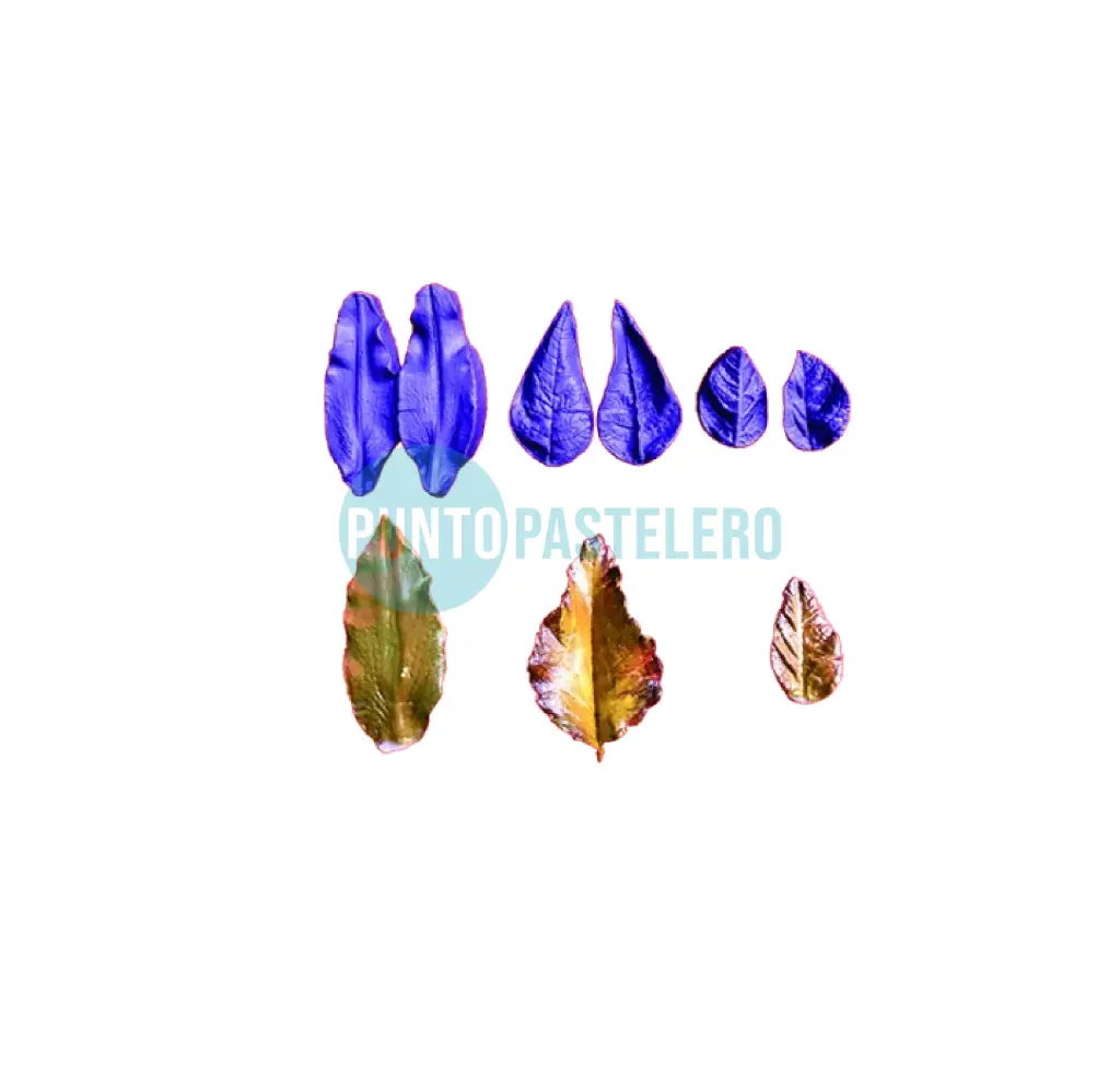 MOLDE DE SILICONA NERVADURAS DE HOJAS Nº60 SET (3 U.)