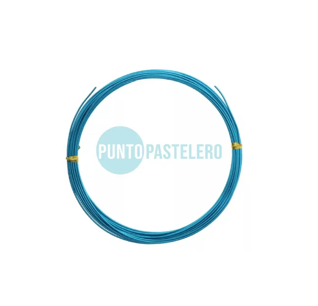 ALAMBRE DE ALUMINIO TURQUESA (X 9 MT.)