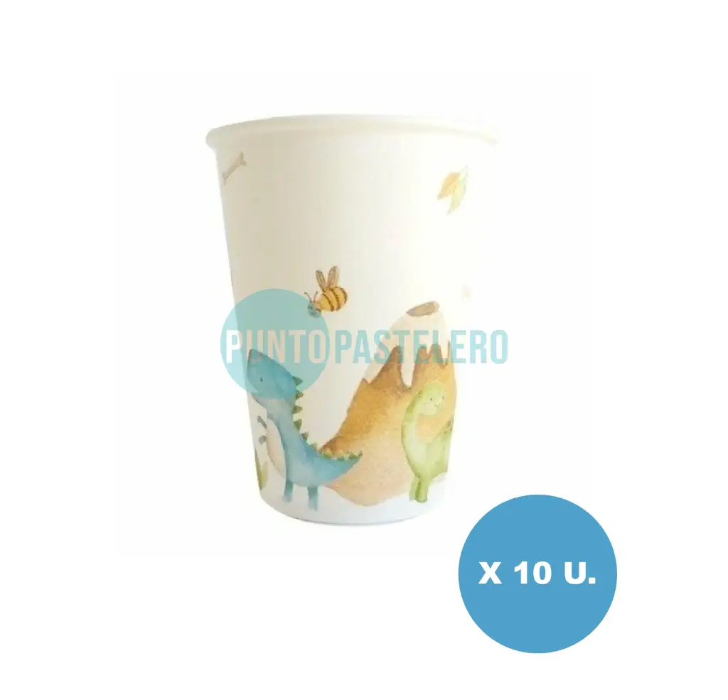 VASO DE POLIPAPEL DINO (10 U.)