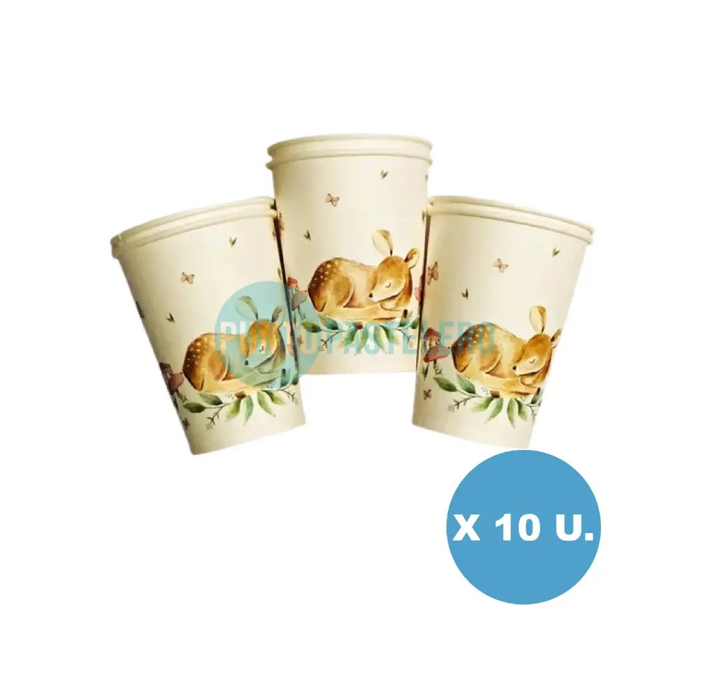 VASO DE POLIPAPEL WOODLAND (10 U.)