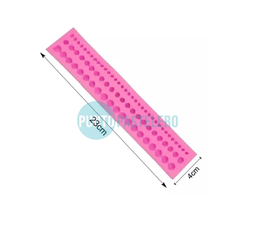 MOLDE DE SILICONA PERLAS PEQUEÑAS 3 MEDIDAS [C12]