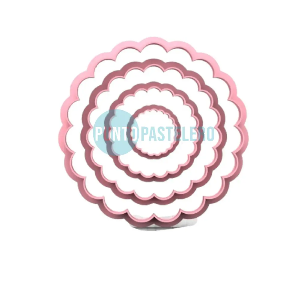 CORTANTE FLOGUS PARA GALLETA CIRCULO CON ONDAS [CAJA 12]