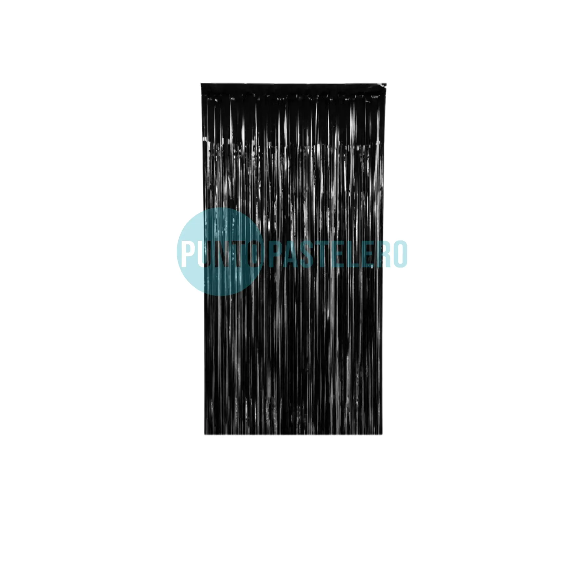CORTINA METALIZADA NEGRA FOIL FRINGE (1 X 2 MT.)