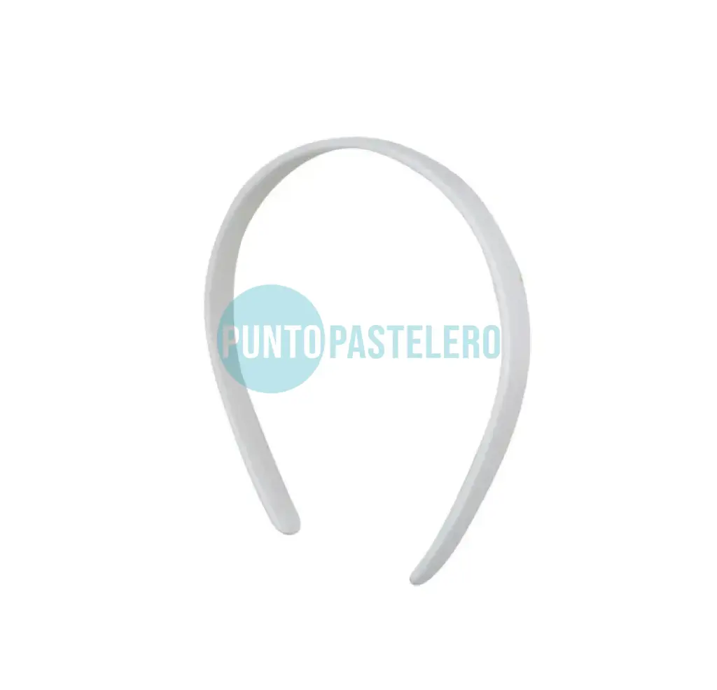 VINCHA PLASTICA BLANCA (PACK X 12 U.)