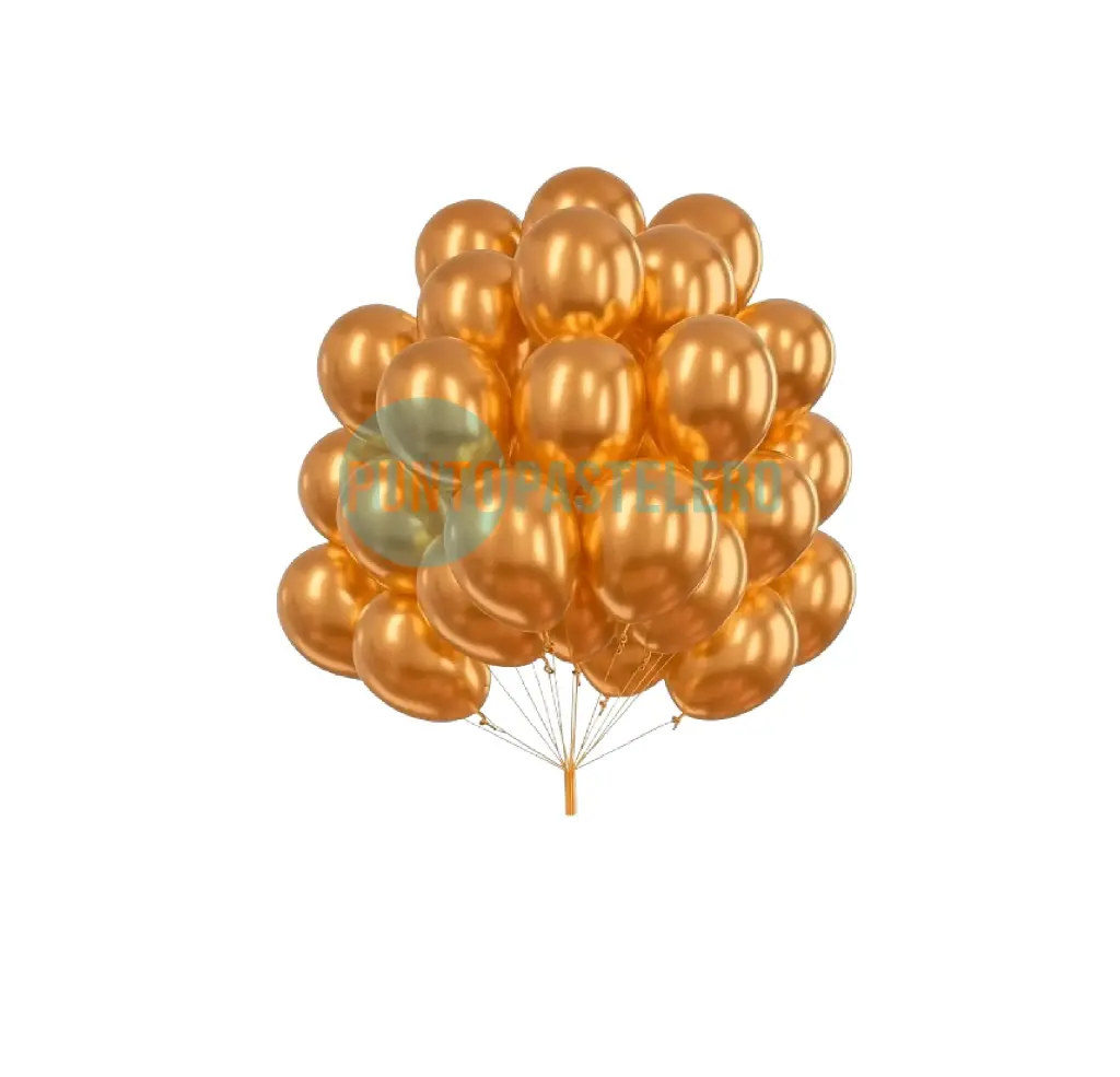 [BRO50] GLOBO BALLONS CROMADO 10" BRONCE (X 50 U.)