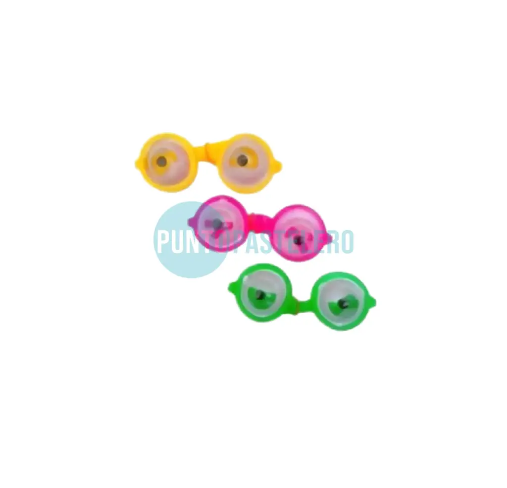 ANTEOJOS LOCOS COLORES SURTIDOS (X 6 U.)