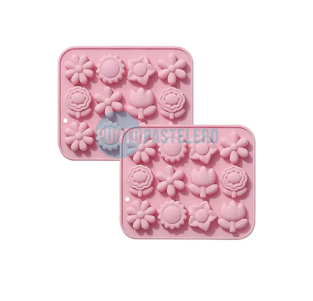 MOLDE SILICONA BOMBONES FLORES (12.5X15 CM) [P]