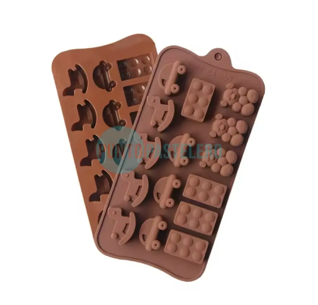 MOLDE BOMBON SILICONA LADRILLO OSITO AUTITO CABALLITO [P]