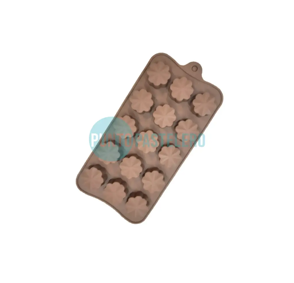 MOLDE BOMBON SILICONA FLORES FACETADAS [P]