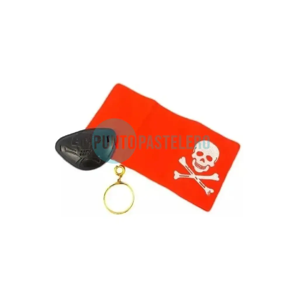 SET PIRATA 3 PIEZAS (PARCHE-BANDANA-ARO)