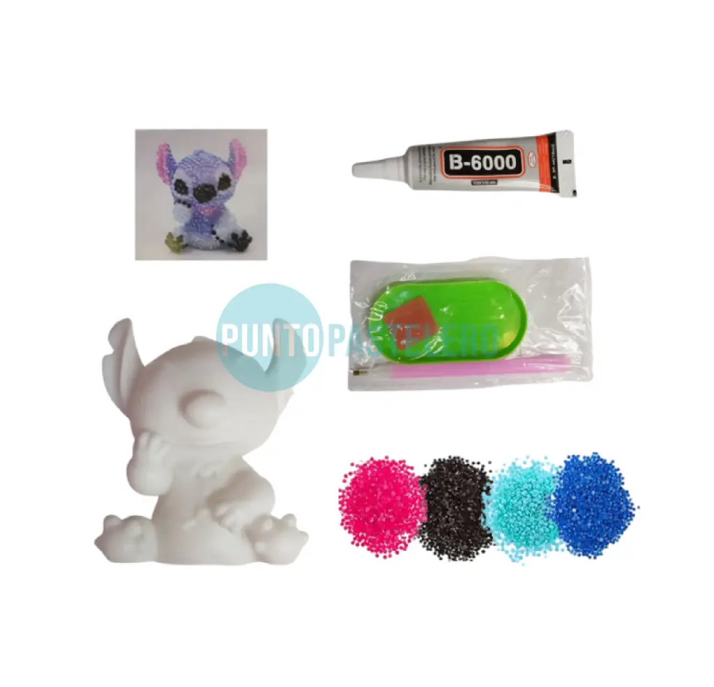 LLAVERO STITCH PARA DECORAR CON CRISTALES DIY