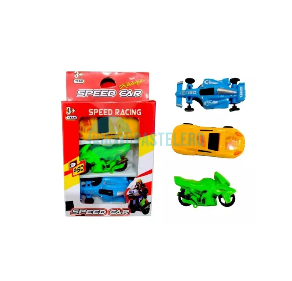 AUTITOS JUGUETE SPEED RACING (X 3 U.)