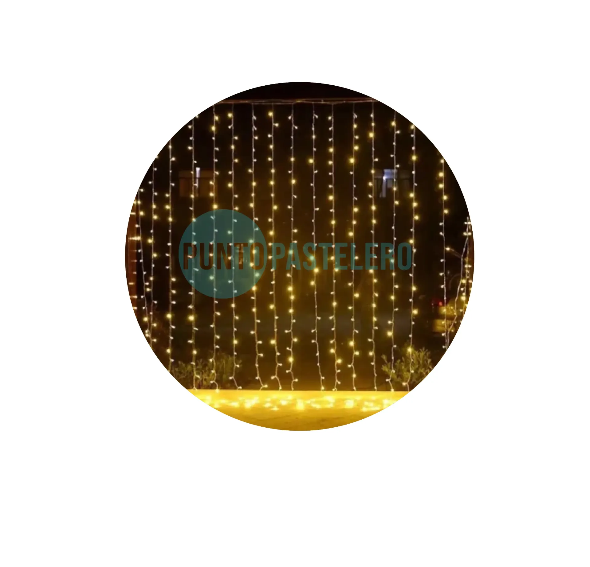 [00113504] CORTINA LED 240 LUCES ENCHUFE INTERCONECTABLE  CALIDA (3X2 MT.) (YL-32) 