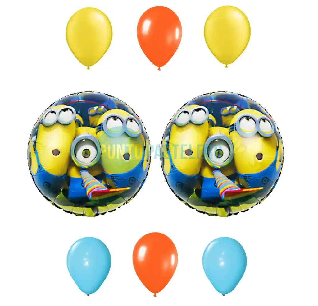 SET GLOBOS MINIONS (8 PZ) [CAJON 5]