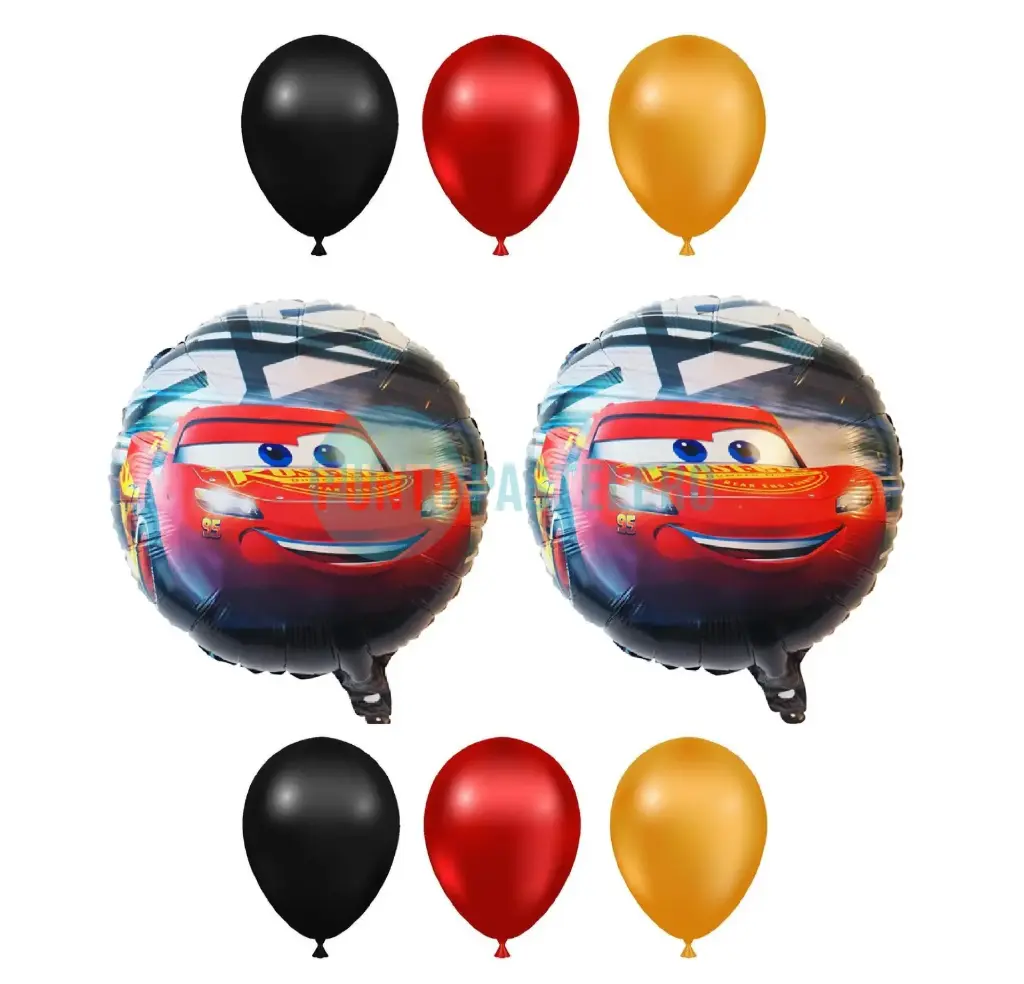 SET GLOBOS CARS (8 PZ) [CAJON 5]