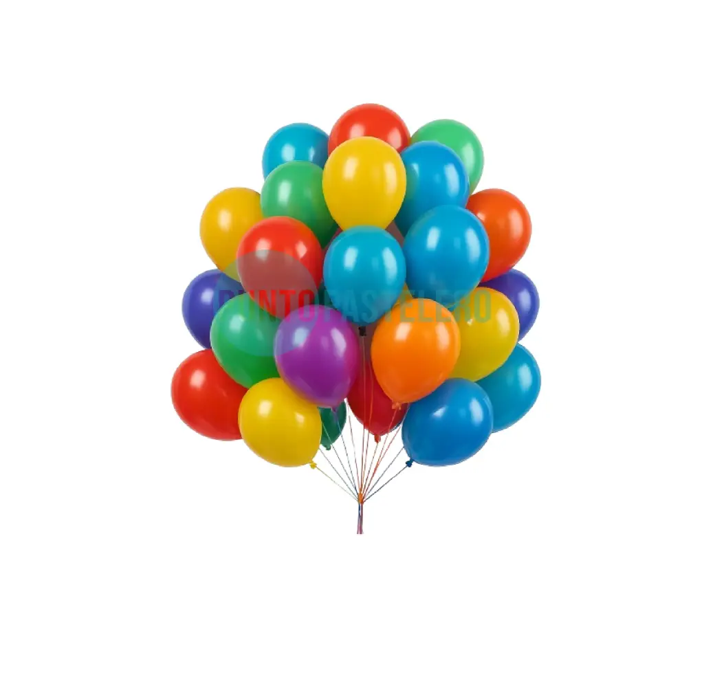 GLOBO BALLONS CROMADO 10" MULTICOLOR (X 50 U.)