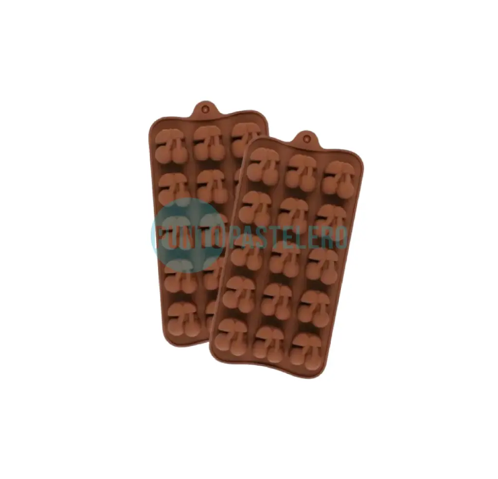 MOLDE BOMBON SILICONA CEREZAS [P]