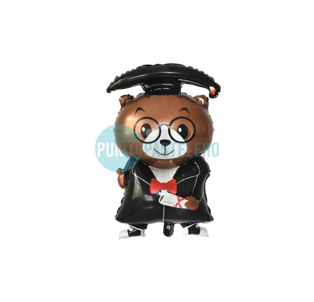 GLOBO METALIZADO OSO EGRESADO (90 CM) [C1-A3]