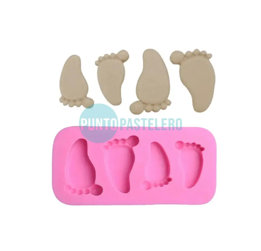 MOLDE DE SILICONA PIECITOS [C1]