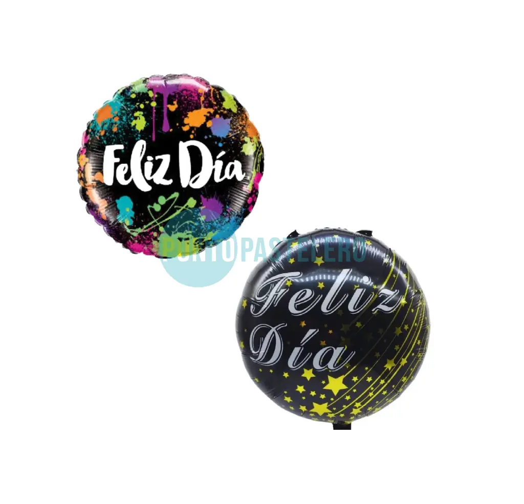 GLOBO METALIZADO FELIZ DIA (23 CM) [C2-F3]