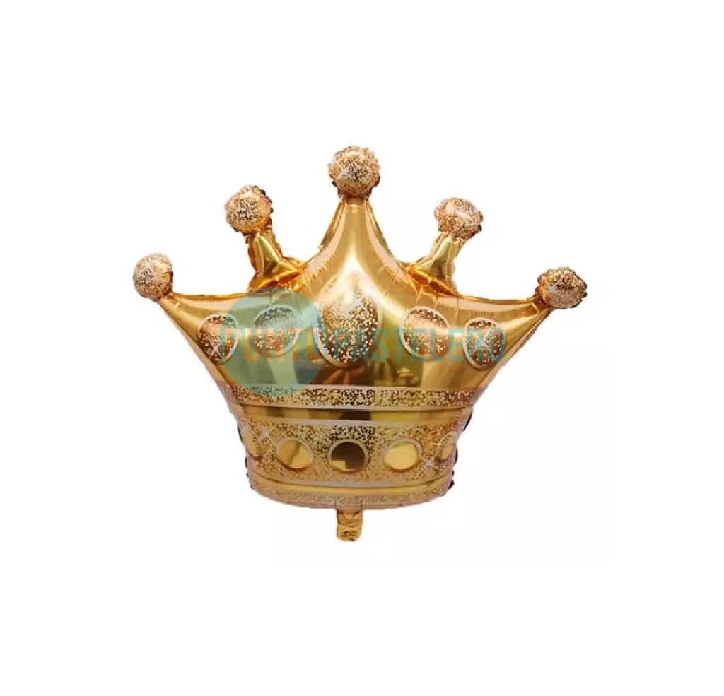 GLOBO METALIZADO CORONA DORADA (55 CM) [6-4]