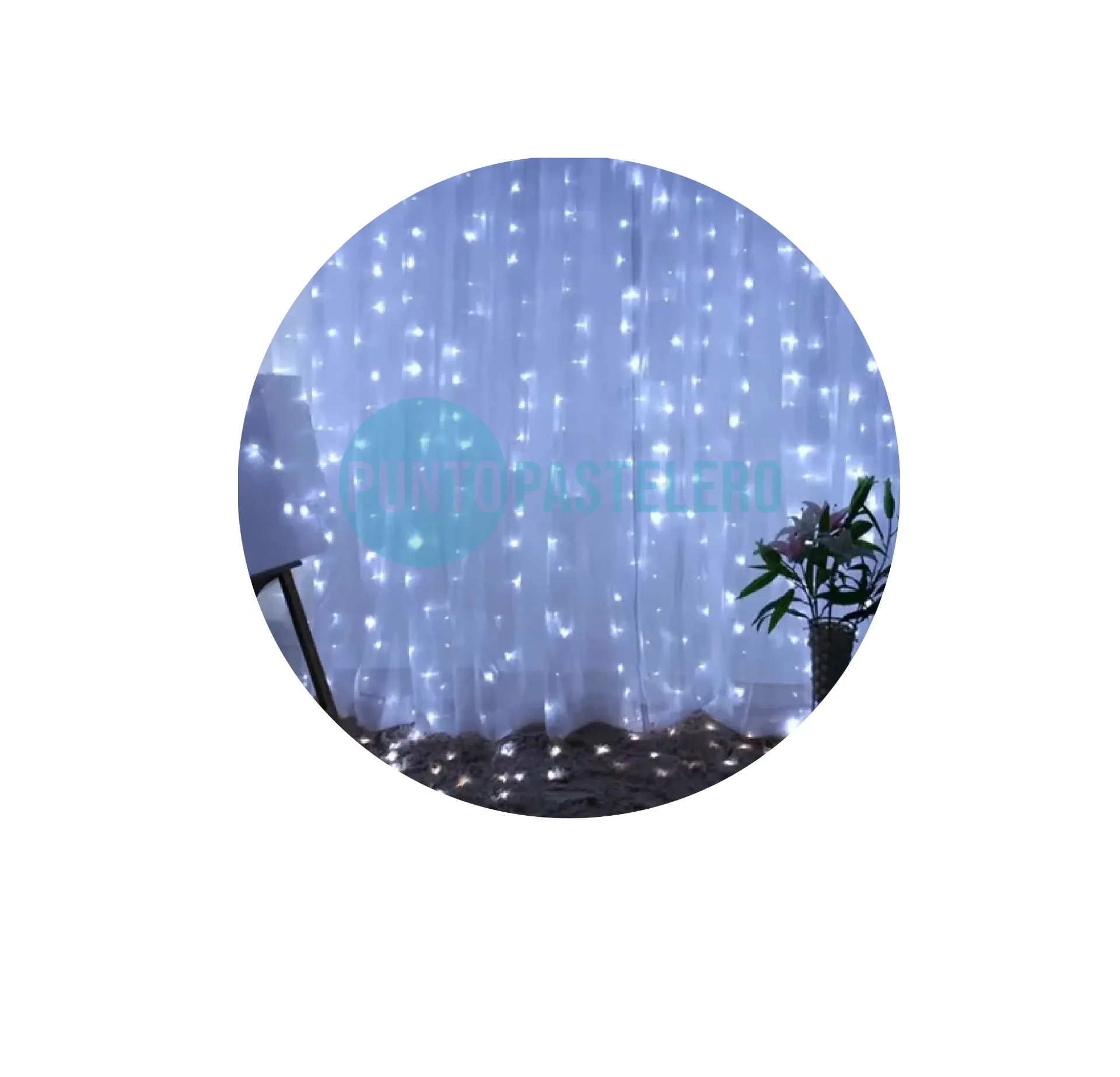 [6900172980329] CORTINA LED 240 LUCES ENCHUFE INTERCONECTABLE FRIA (3X2 MT.) (YL-32)