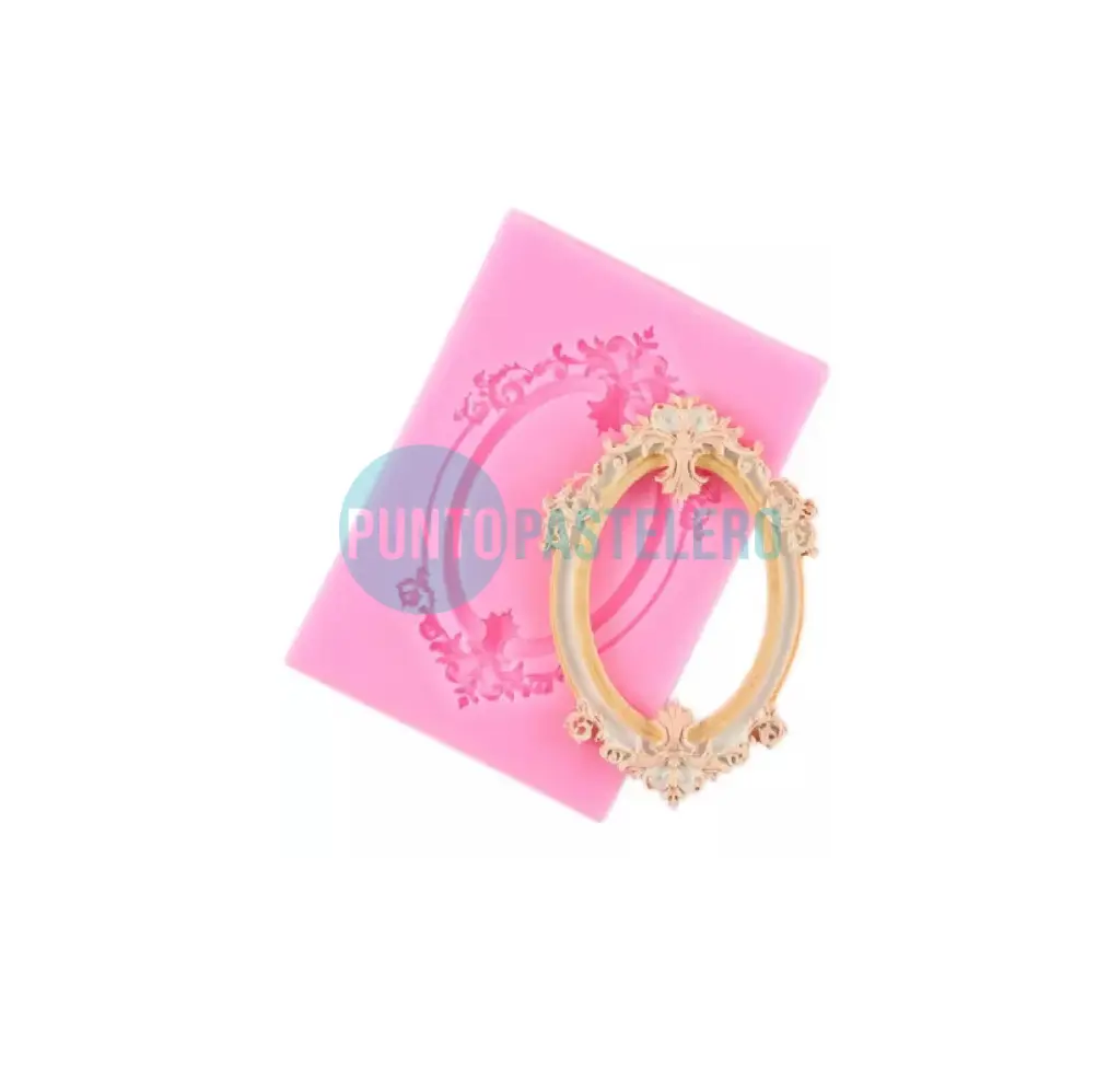 MOLDE DE SILICONA MARCO OVAL VINTAGE [C9]