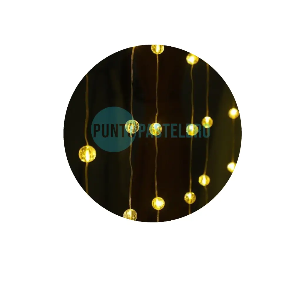 [00114138] CORTINA LUCES LED 80 LUCES BURBUJA (2 X 1 MT) (220V) (CALIDA)