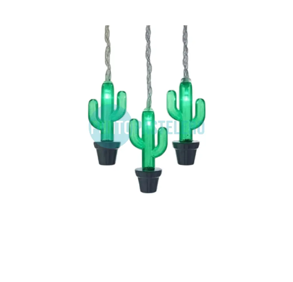 GUIRNALDA LED CACTUS (2 MT.) (NO INCLUYE PILA)