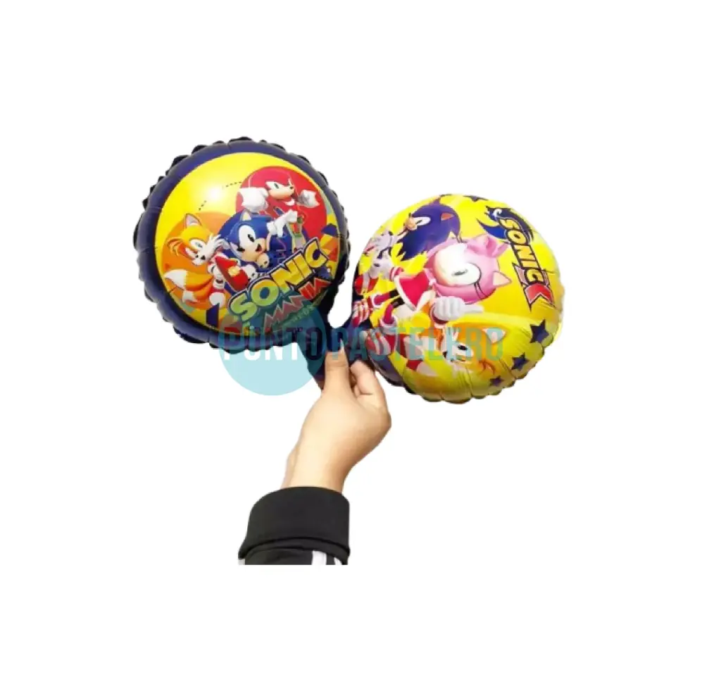 GLOBO METALIZADO SONIC 23 CM (MODELO 3) [16-5]