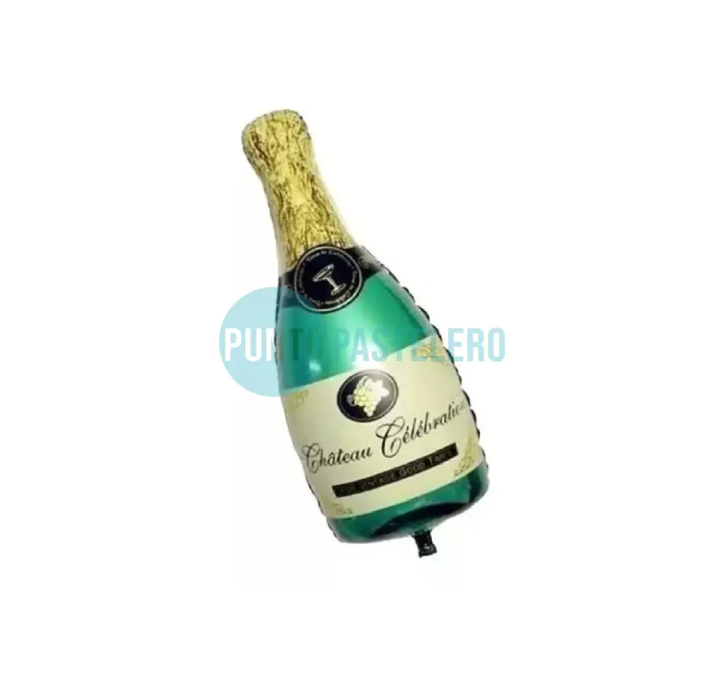GLOBO METALIZADO BOTELLA CHAMPAGNE 40 CM [C1-F8]