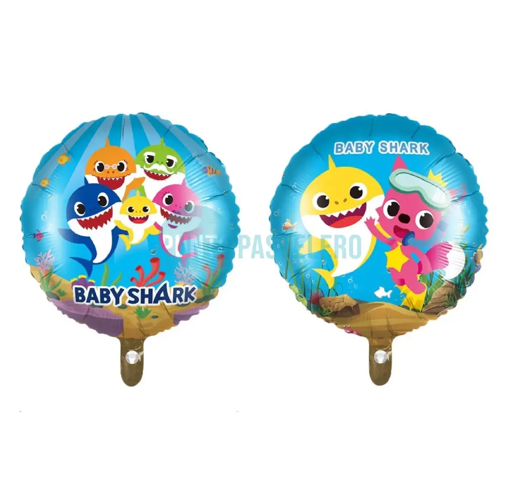 GLOBO METALIZADO BABY SHARK (45 CM) (COLORES VARIOS) [C1-F4]
