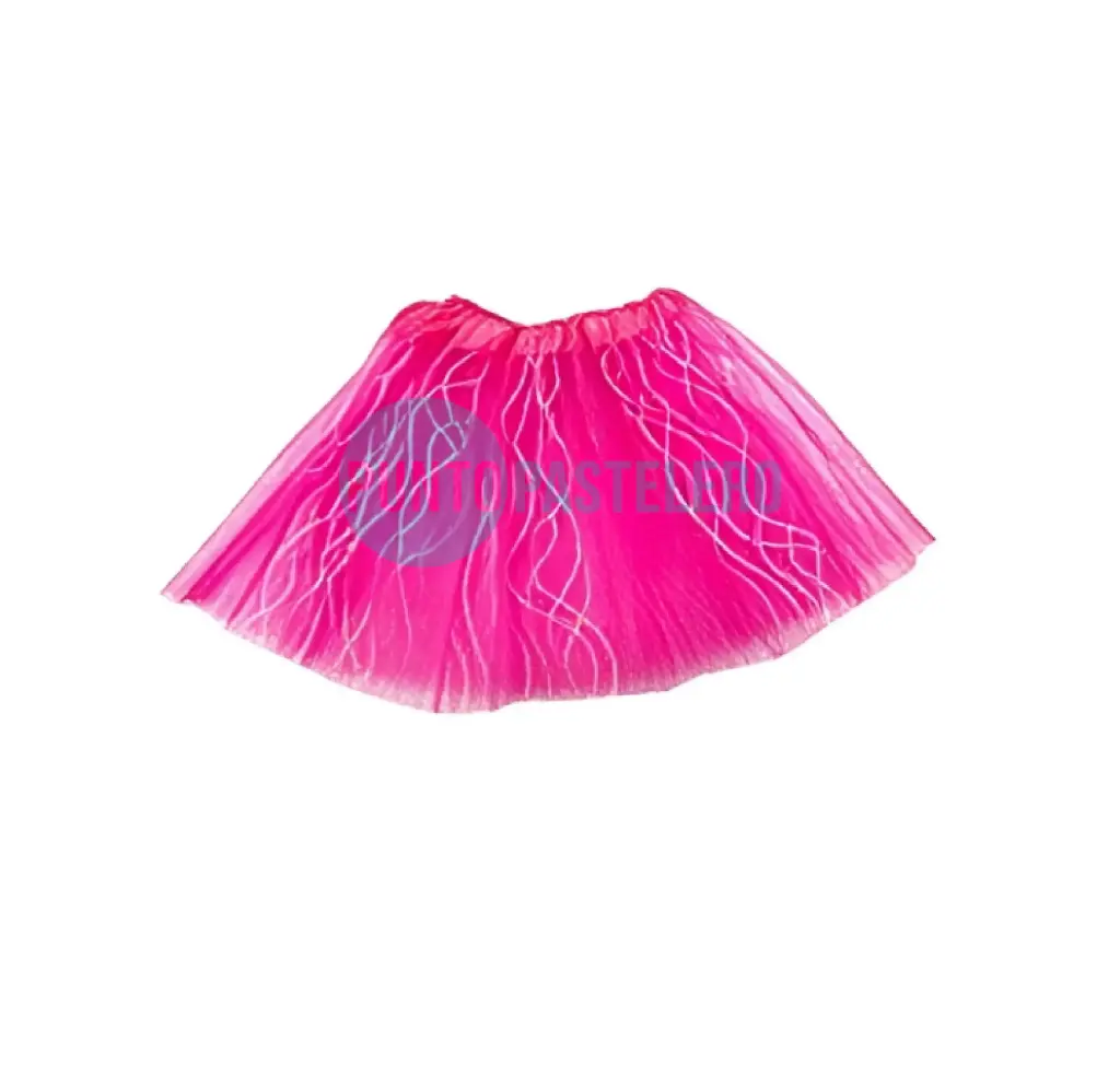 [00112966] TUTU FUCSIA CON ONDAS IRIDISCENTES