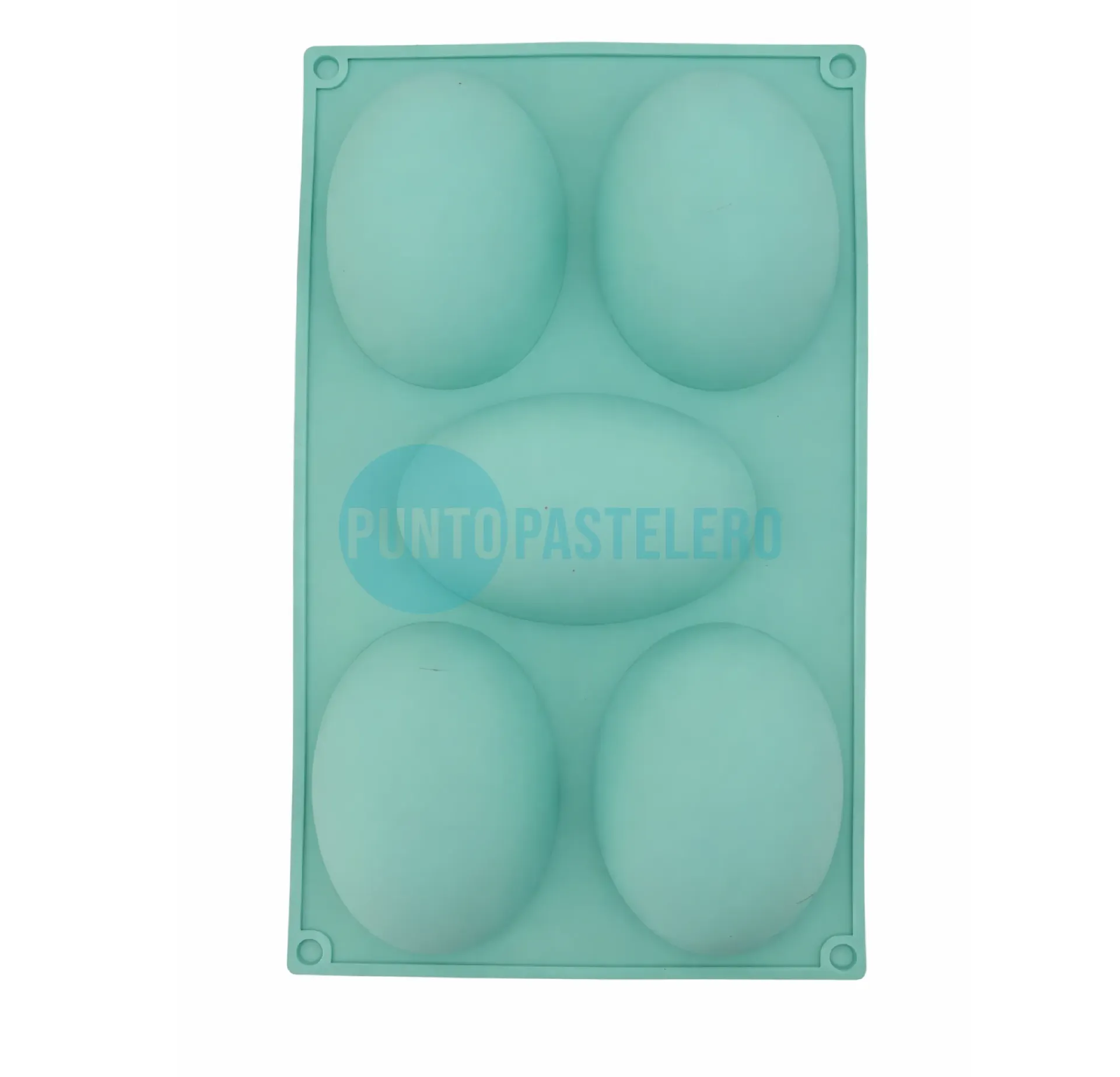 MOLDE SILICONA HUEVO DE PASCUA 10 CM (5 U.)