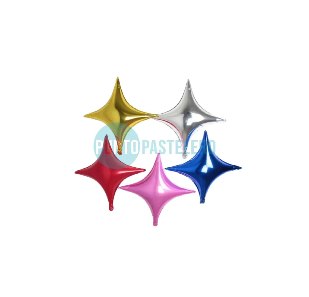GLOBO ESTRELLA 4 PUNTAS (40 CM) (COLORES VARIOS) [28-2]