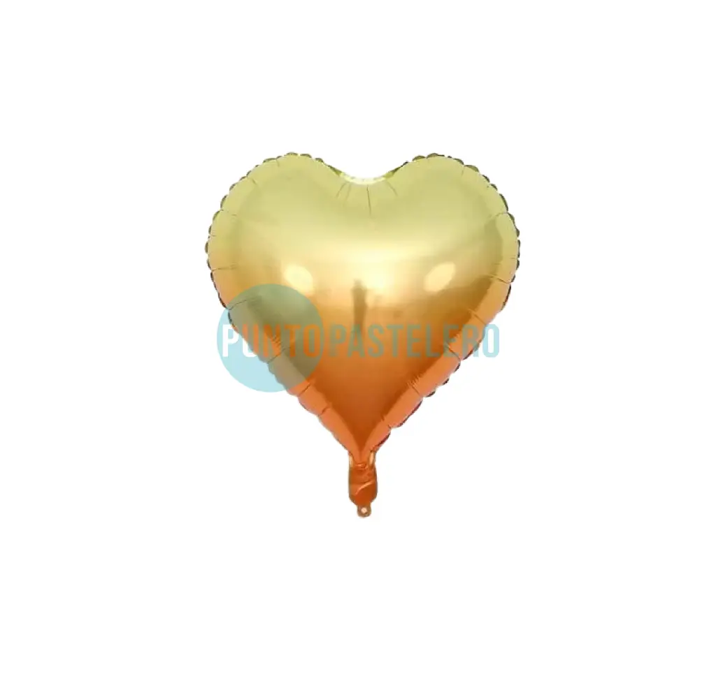 GLOBO CORAZON METALIZADO 45 CM (DEGRADE) [33-5]