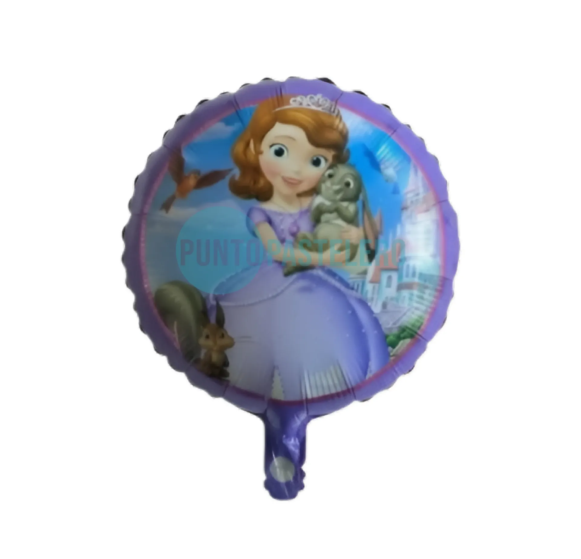 GLOBO METALIZADO PRINCESA SOFIA REDONDO (23 CM) [C3-F1]