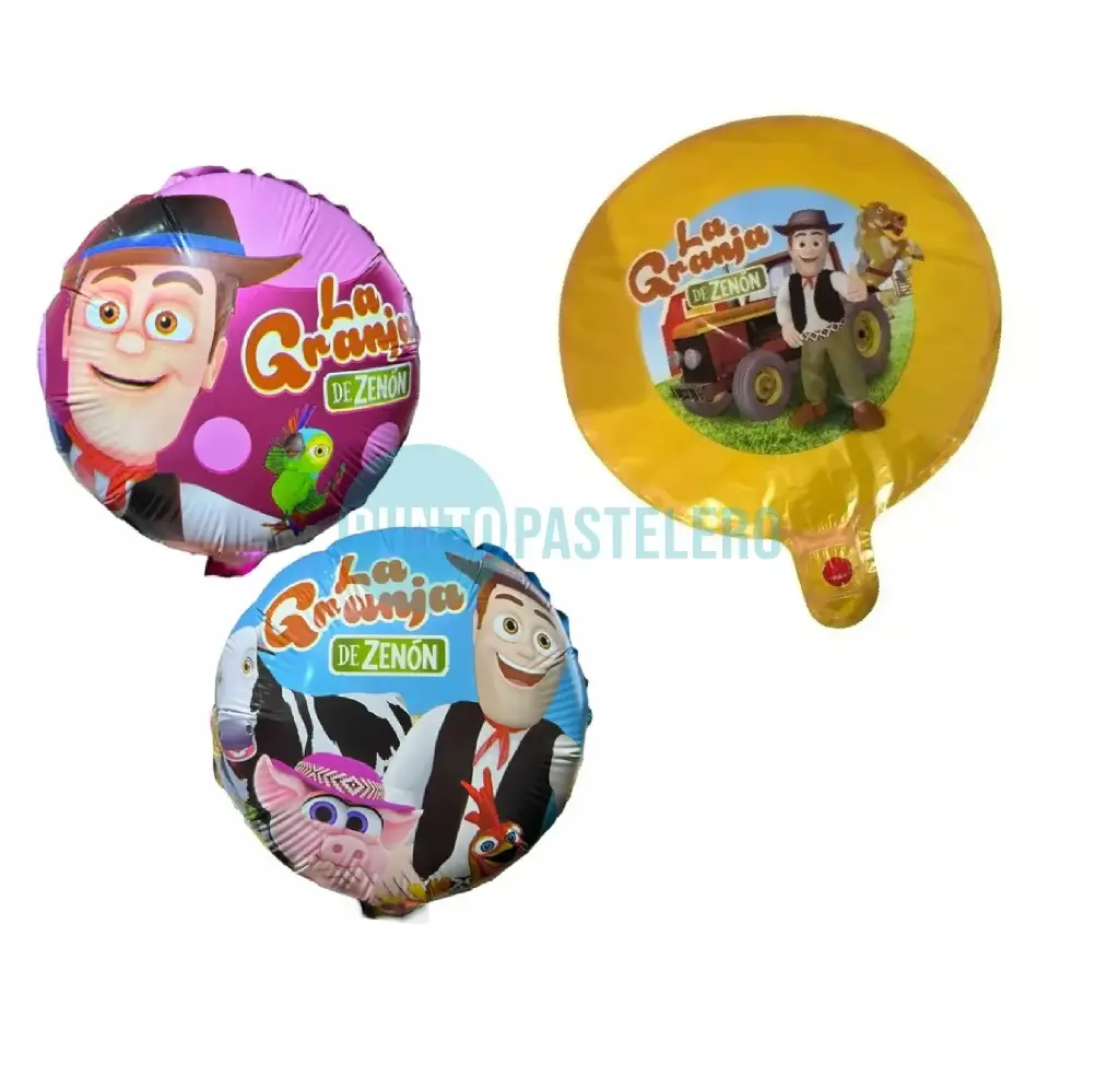 GLOBO METALIZADO GRANJA DE ZENON (23 CM) [C2-F8]