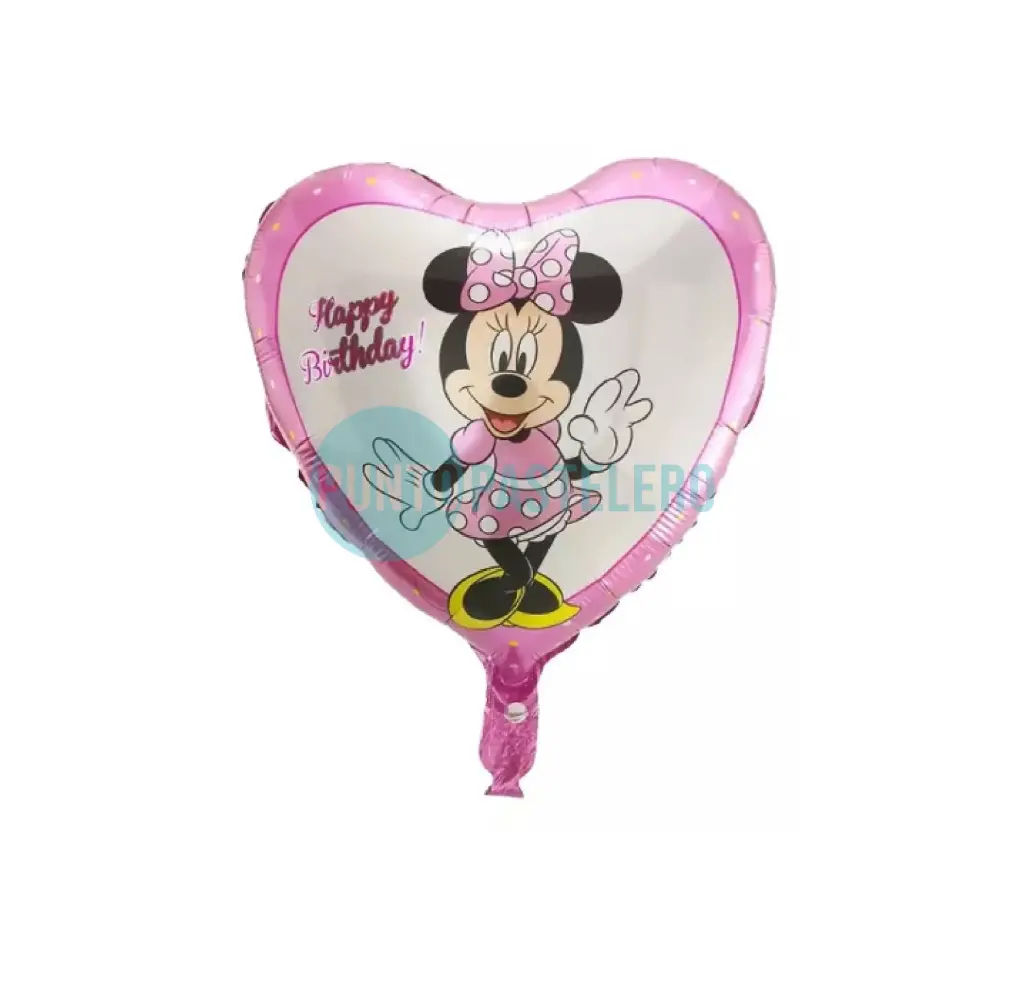 GLOBO METALIZADO CORAZON MINNIE (45 CM) [25-4]
